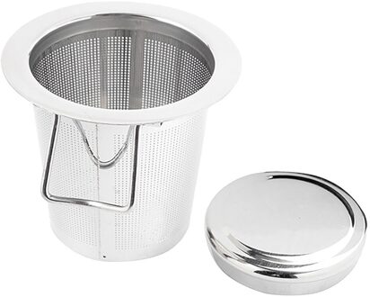 Rvs Mesh Thee-ei Metalen Cup Zeef Losse Blad Graan Filter