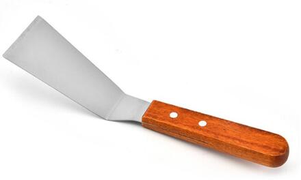 Rvs Metalen Bbq Grill Turner Spatel Keuken Kookgerei Accessoires Voor Schnitzels Bacon Teppanyaki Pannenkoek cookie Solid