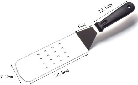 Rvs Metalen Bbq Grill Turner Spatel Keuken Kookgerei Accessoires Voor Schnitzels Bacon Teppanyaki Pannenkoek type 2