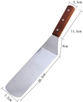 Rvs Metalen Bbq Grill Turner Spatel Keuken Kookgerei Accessoires Voor Schnitzels Bacon Teppanyaki Pannenkoek type 3