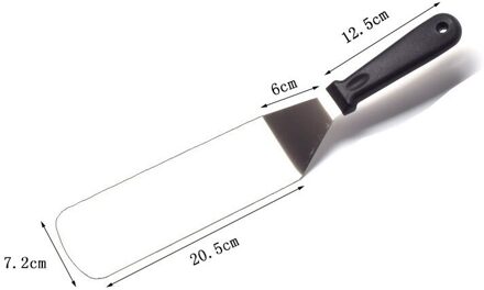 Rvs Metalen Bbq Grill Turner Spatel Keuken Kookgerei Accessoires Voor Schnitzels Bacon Teppanyaki Pannenkoek type 4