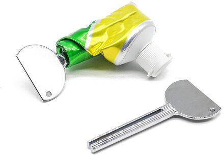 Rvs Metalen Buis Tandpasta Squeezer Tube Badkamer Haarkleur Dye Cosmetische Verf Squeezer Dispenser Voor Wasruimte