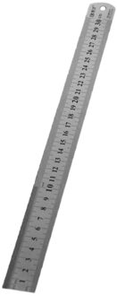 Rvs Metalen Liniaal 30CM Straight Heerser Meting Dubbelzijdig voor Naaien Voet Naaien & School Briefpapier