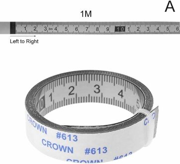 Rvs Mijter Track Meetlint Zelfklevende Metrische Schaal Heerser A 1M
