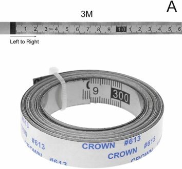 Rvs Mijter Track Meetlint Zelfklevende Metrische Schaal Heerser A 3M