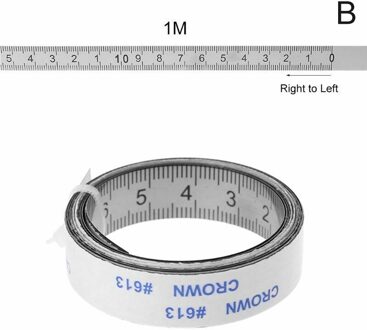 Rvs Mijter Track Meetlint Zelfklevende Metrische Schaal Heerser B 1M