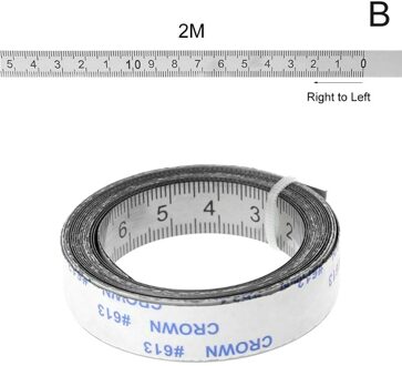 Rvs Mijter Track Meetlint Zelfklevende Metrische Schaal Heerser B 2M