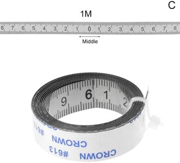 Rvs Mijter Track Meetlint Zelfklevende Metrische Schaal Heerser C 1M