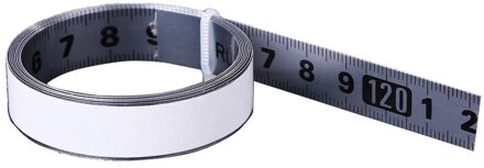Rvs Mijter Track Tape Zelfklevende Metrische Heerser (L2R Zilver)