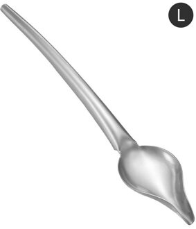 Rvs Mini Draagbare Chef Decoratie Anti-Slip Potlood Accessoires Draw Gereedschap Koffie Saus Schilderen Lepel Thuis Keuken 02