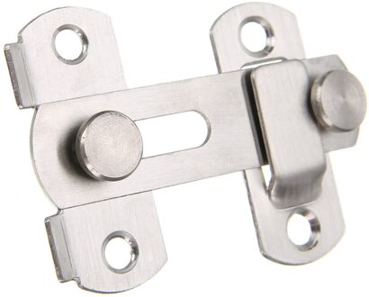 Rvs Mini Slide Lock Klink Deur Window Guard Deur Bolt Lock Met 4 Schroeven 50*50Mm Thuis meubelen Hareware