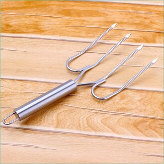 Rvs Multi-Head Turkije Vork Grill Met Barbecue Vork Steak Vork Voor Barbecue En Thanksgiving Kalkoen Lift Vork