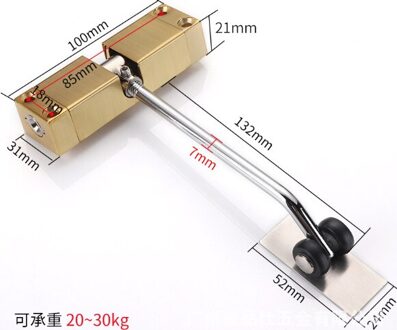 Rvs Mute Deurdranger Automatische Gemonteerd Voorjaar Deur Verstelbare Oppervlak Deur Thuis Deur Hardware