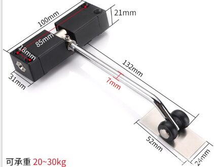 Rvs Mute Deurdranger Automatische Gemonteerd Voorjaar Deur Verstelbare Oppervlak Deur Thuis Deur Hardware
