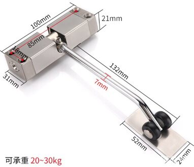 Rvs Mute Deurdranger Automatische Gemonteerd Voorjaar Deur Verstelbare Oppervlak Deur Thuis Deur Hardware