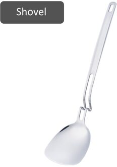 Rvs Muur Lepel Creatieve Lepel Sub-Lange Handvat Pot Ladel Lepel Afvoer Lepel Lange Steel Soep pollepel Lekkage Shovel