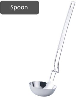 Rvs Muur Lepel Creatieve Lepel Sub-Lange Handvat Pot Ladel Lepel Afvoer Lepel Lange Steel Soep pollepel Lekkage