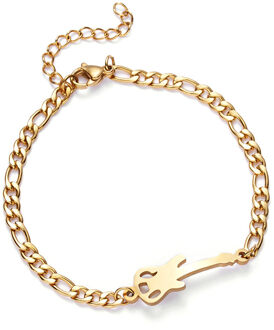 Rvs Muziek Noot Gitaar Dragonfly Armbanden Sneeuwvlok Vrouwen Charm Verstelbare Armbanden Armband Valentijnsdag 2