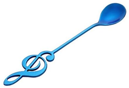 Rvs Muzieknoten Lepel Koffie Lepel Roeren Lepel Ijs Dessert Thee Mok Lepel Muziek Bar Lepel blauw