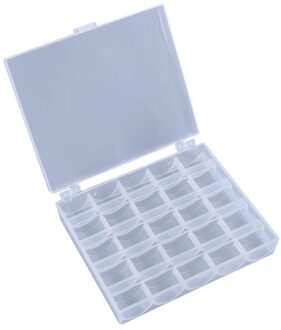 Rvs Naaimachine Spoelen Spoelen voor Brother Janome Singer Elna Bernina Toyota Handwerken Craft Tool 25 stuks 25 empty boxes