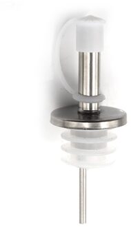 Rvs Olie Fles Tuit Pourer/Mond Met Stopper Fles Droge Rode Wijn Pot Fles Kurk Plug Olijf Schenker dispenser wit
