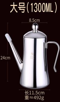 Rvs Olie Pot Keuken Grote Capaciteit Multifunctionele Amp Pot 304 Lekvrije Olie Blik Sojasaus azijn Pot Grote Olie P