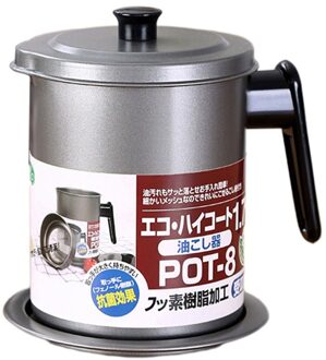 Rvs Olie Residu Filter Pot Grote Capaciteit Olie Separator Filter Opslagtank Keuken Tool Olie Fles