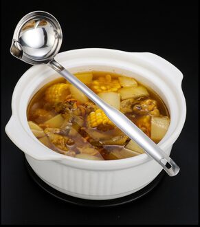 Rvs Olie Separator, Olie Filter, Olie Artefact, Soep Lepel, binnenlandse Olie Verwijderen Olie Lekkage Separator, Olie Soep 31.5cmby9cm