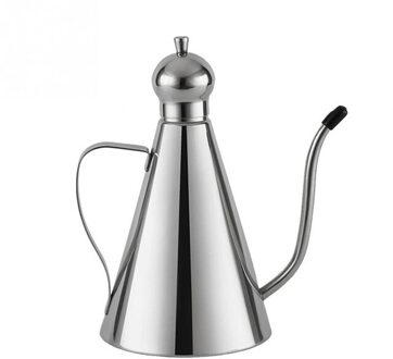 Rvs Olijfolie Azijn Dispenser Pot Home Kitchen Restaurant Kruiden Kruiderij Jar Container Opslag Flessen Theepot 500ML