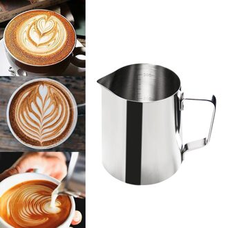 Rvs Opschuimen Koffie Pitcher Pull Bloem Kopje Cappuccino Melk Pot Espresso Cup Latte Art Melkopschuimer Kruik Keuken Tool