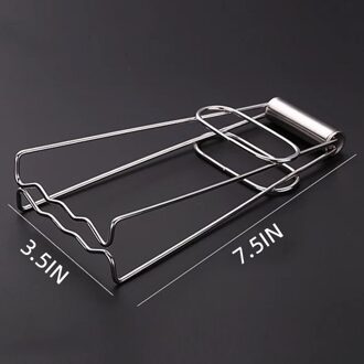 Rvs Opvouwbaar Schotel Klem Verbrandingsbeveiliging Kom Clip Plaat Pot Gripper Keuken Gebruiksvoorwerp Houder Keuken Gereedschap