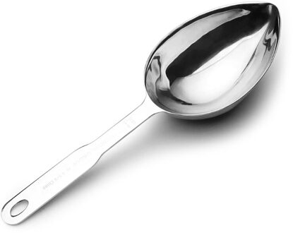 Rvs Ovale 1 Maatbeker Scoop Ijs Thee Voedsel Meten Scoop Multifunctionele Maatlepel