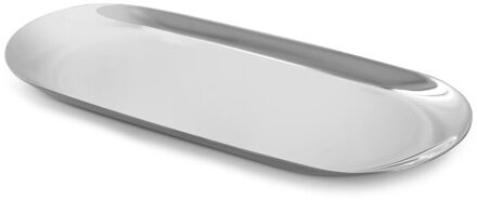 Rvs Ovale Lade 23X9.5x1cm Multi-color Metalen Dienblad Voor Voedsel Aromatherapie Kaars Tool Badkamer Keuken B little beer