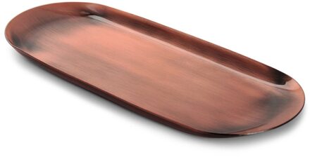 Rvs Ovale Lade 23X9.5x1cm Multi-color Metalen Dienblad Voor Voedsel Aromatherapie Kaars Tool Badkamer Keuken HEE889