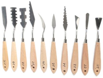Rvs Palet Schraper Set Verf Palet Messen Blade Voor Kunstenaar Olie Acryl Schilderen Gereedschap