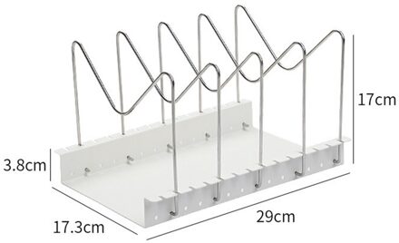 Rvs Pan Pot Deksel Rack Stand Lepel Houder Kachel Organizer Home Storage Soep Lepel Rust Keuken Gereedschap