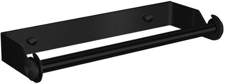 Rvs Papieren Handdoek Houder Punch-Gratis Handdoekenrek Wandmontage Papierrol Stand Voor Badkamer Keuken zwart