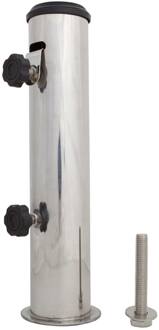 RVS parasolvoetbuis tot max 55mm (incl. bout)