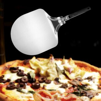 Rvs Pizza Schil Schop Cake Lifter Lade Bbq Paddle Spatel Voor Baker & Brood Chef