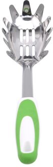 Rvs Praktische Pasta Gereedschap Pasta Scoop Vergiet Spaghetti Lepel Nylon Noodle Lepel Vergiet Keuken Gadget groen