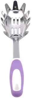 Rvs Praktische Pasta Gereedschap Pasta Scoop Vergiet Spaghetti Lepel Nylon Noodle Lepel Vergiet Keuken Gadget paars
