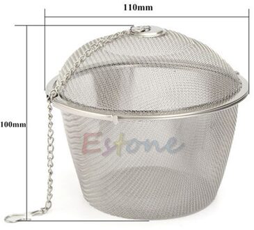Rvs Praktische Thee Bal Spice Zeef Mesh Zetgroep Filter Kruiden R9UD D11cm