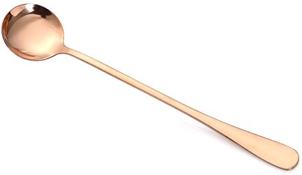 Rvs Roeren Lepel Lange Steel Lepels Bestek Theewaar Koffie Drinken Gereedschap Keuken Servies Gadget Levert roos goud