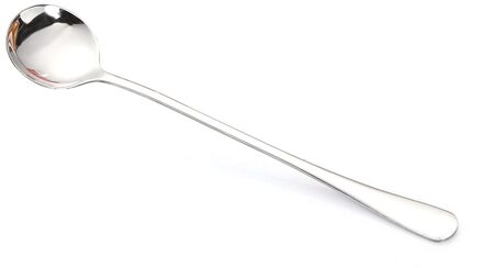 Rvs Roeren Lepel Lange Steel Lepels Bestek Theewaar Koffie Drinken Gereedschap Keuken Servies Gadget Levert zilver
