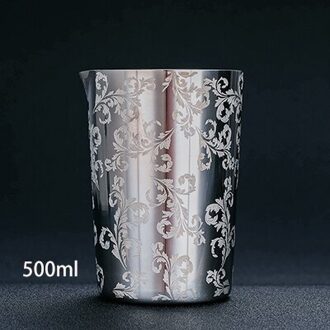 Rvs Roeren Tin 500Ml Mengen Glas Voorkeur Door Profs En Amateurs, Maak Uw Eigen Specialiteit Cocktails Engraving patroon