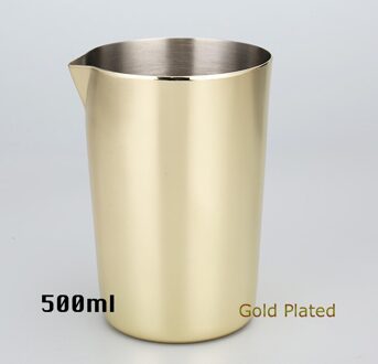 Rvs Roeren Tin 500Ml Mengen Glas Voorkeur Door Profs En Amateurs, Maak Uw Eigen Specialiteit Cocktails goud verguld 500ml