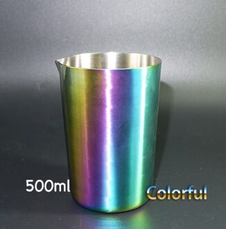 Rvs Roeren Tin 500Ml Mengen Glas Voorkeur Door Profs En Amateurs, Maak Uw Eigen Specialiteit Cocktails Kleurrijke