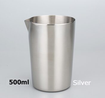 Rvs Roeren Tin 500Ml Mengen Glas Voorkeur Door Profs En Amateurs, Maak Uw Eigen Specialiteit Cocktails zilver 500ml