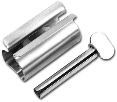 Rvs Rolling Tandpasta Knijper Tube Tandpasta Dispenser Badkamer Accessoires Set Tandenborstelhouder Magazijnstelling
