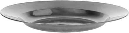 Rvs Ronde Diner Plaat Schotel Lade Voedsel Container Outdoor Camping Picknick Servies 16-24Cm 22cm